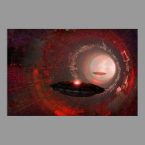 UFO secret base posters