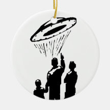 UFO Sighting Christmas Ornaments