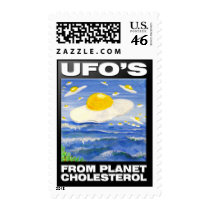 UFO'S From Planet Cholesterol Stamp