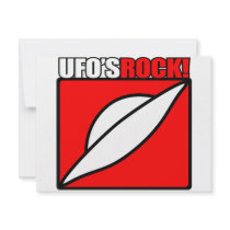 UFO's Rock! Personalized Invitations