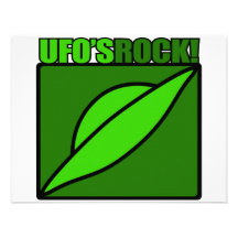 UFO's Rock! Personalized Invitations