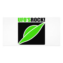 UFO's Rock! Personalized Photo Card