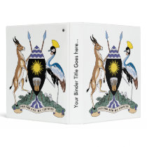Uganda Coat of Arms detail Binders