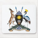 Uganda Coat of Arms Mousepad by FlagTshirts Uganda Coat of Arms Mousepad
