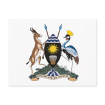 Uganda Coat of Arms Postcard