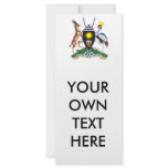 Uganda Coat of Arms Rack Card Design