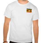 Uganda Flag and Map T-Shirt