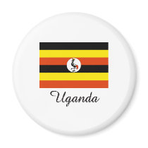 Uganda Flag Design magnets by flagshirt Uganda Flag Design magnets