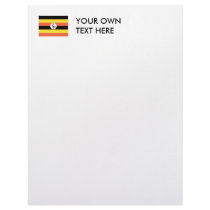 Uganda Flag letterhead by flagshirts Uganda Flag letterhead
