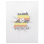 Uganda Flag Map 2.0 Letterhead Template