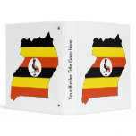 Uganda Flag Map full size binders