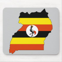 Uganda flag map mousepads by FlagStore Uganda flag map mousepads
