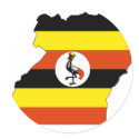 Uganda flag map stickers by FlagStore Uganda flag map stickers