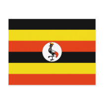 Uganda Flag Postcard