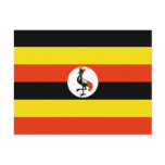 Uganda Flag Postcard