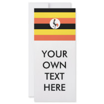 Uganda Flag Custom Rack Cards