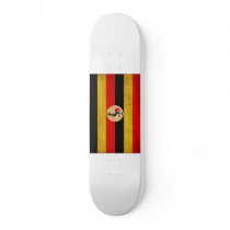 Uganda Flag Custom Skate Board