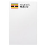 Uganda Flag Stationery Paper