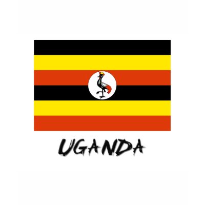 Uganda Flag Tshirts by flagshirt