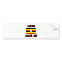 Uganda Loves Me bumper stickers by flagshirt Uganda Loves Me bumper stickers