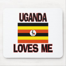 Uganda Loves Me mousepads by flagshirt Uganda Loves Me mousepads