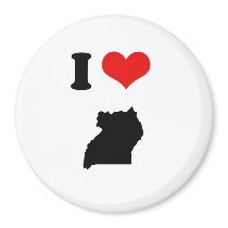 UGANDA magnets by flagshirts UGANDA magnets