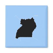 UGANDA magnets by flagshirts UGANDA magnets
