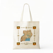 Uganda Map + Flags Bag