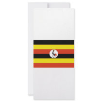 Uganda National Flag Customized Rack Card