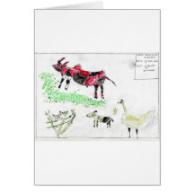 Ugandan Animals Greeting Card