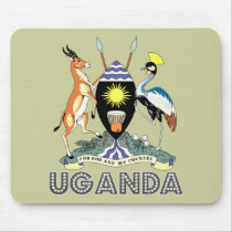 Ugandan Emblem mousepads