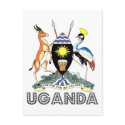 Ugandan Emblem postcards by FlagStore Ugandan Emblem postcards