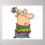 ugly christmas sweater cartoon posters