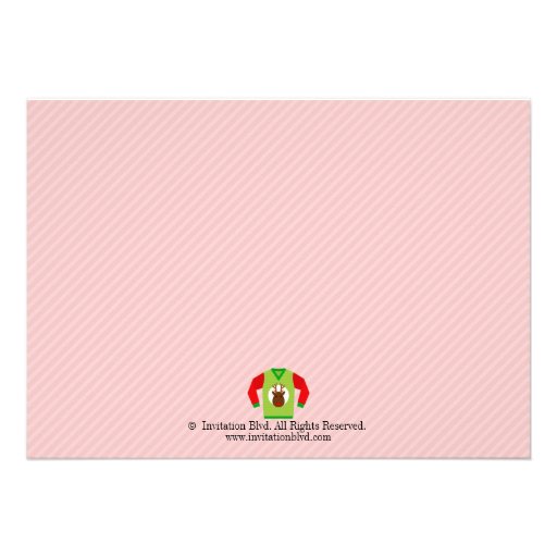Ugly Christmas Sweater Christmas Party Invitation