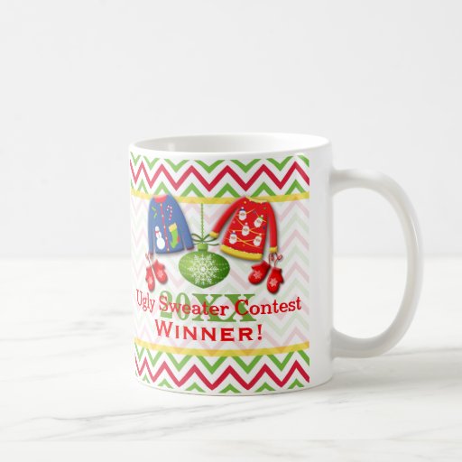 Ugly Christmas Sweater Contest Winner Mug 2 | Zazzle