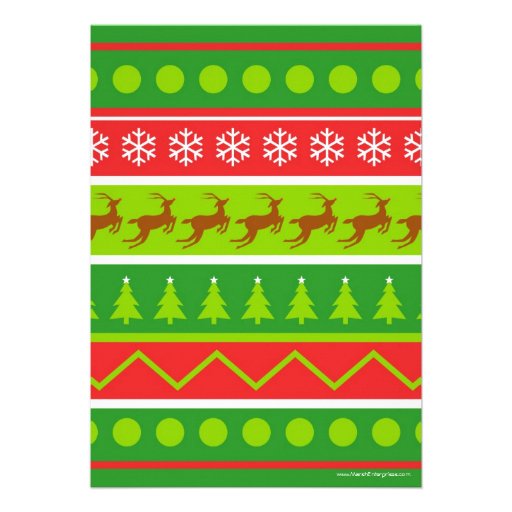 Ugly Christmas Sweater Party Custom Invite