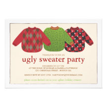 Ugly Christmas Sweater Party Invitation