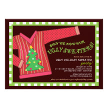Ugly Christmas Sweater Party Invitation