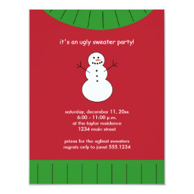 Ugly Christmas Sweater Party Invitations