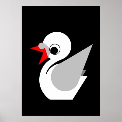Ugly Duckling Print by lonvig