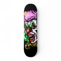 Ugly Evil Clown Skate Deck