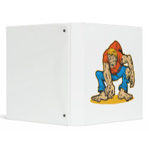 ugly hunchback pointing at you 3 ring binder