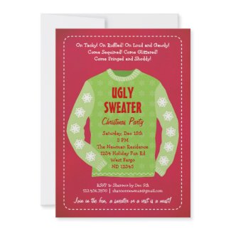 Ugly Sweater Holiday Party Invitation