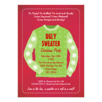 Ugly Sweater Holiday Party Invitation