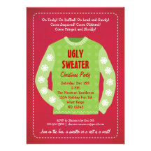 Ugly Sweater Holiday Party Invitation