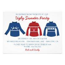 Ugly Sweater Holiday Party Invitation invitations