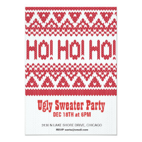 Ugly Sweater Party 5x7 Paper Invitation Card