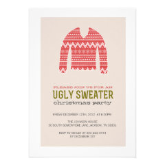 Ugly Sweater Party Christmas Party Invites