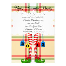 Ugly Sweater Party Custom Announcements