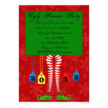 ugly sweater party custom announcements
